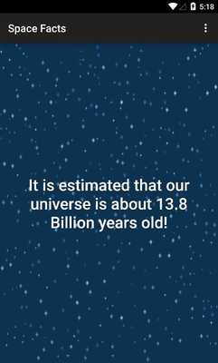 Emulate Android APK Simple Space Facts Emulate Android APK Simple Space Facts