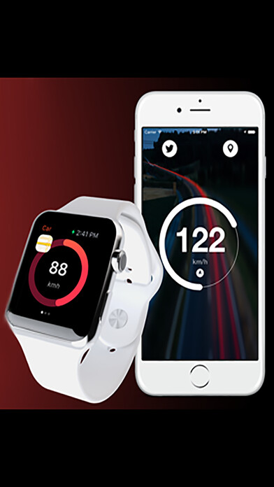Emulate iPhone app Simple Speedometer - Speed Meter with GPS Internet for Car, Bicycle, Bike, Running, and Walking using MyAndroid