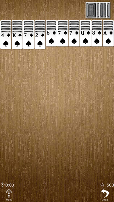 Emulate iPhone app Simple Spider Solitaire using MyAndroid
