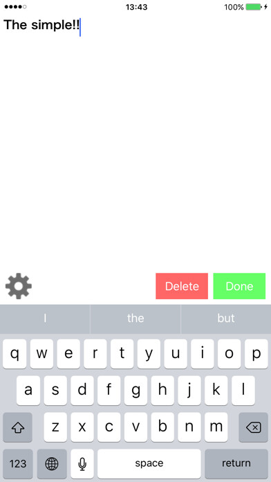 Emulate iPhone app Simplest Note using MyAndroid