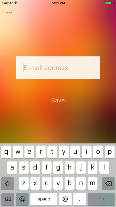 Emulate iPhone app Simple Survey Collection using MyAndroid