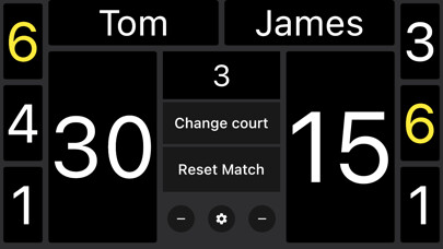 Emulate iPhone app Simple Tennis Scoreboard using MyAndroid