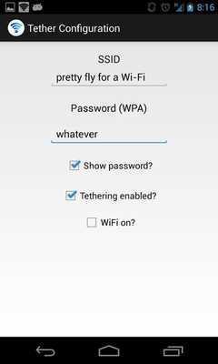 Emulate Android APK Simple Tether Configuration Emulate Android APK Simple Tether Configuration