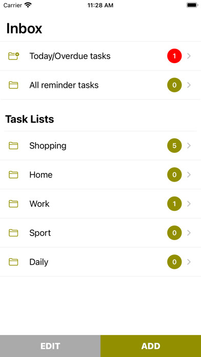 Emulate iPhone app Simple To Do List - Todo App using MyAndroid