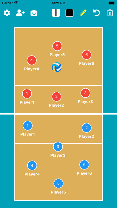 Emulate iPhone app Simple Volleyball Tactic Board using MyAndroid Emulate iPhone app Simple Volleyball Tactic Board using MyAndroid