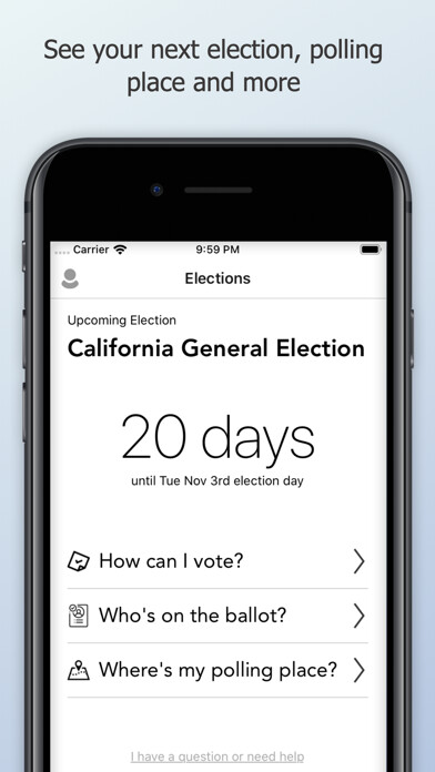 Emulate iPhone app SimpleVote using MyAndroid