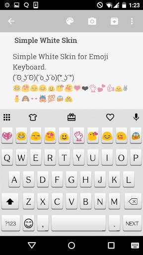 Emulate Android APK Simple White Emoji Keyboard Emulate Android APK Simple White Emoji Keyboard