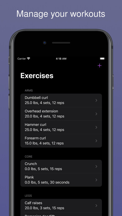 Emulate iPhone app Simple Workout Tracker using MyAndroid Emulate iPhone app Simple Workout Tracker using MyAndroid