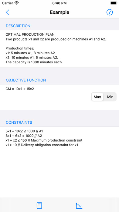 Emulate iPhone app SimplexLP using MyAndroid