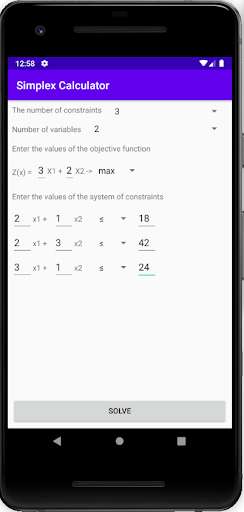 Run android online APK Simplex Method Calculator from MyAndroid or emulate Simplex Method Calculator using MyAndroid Run android online APK Simplex Method Calculator from MyAndroid or emulate Simplex Method Calculator using MyAndroid