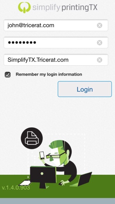 Emulate iPhone app Simplify Printing TX using MyAndroid Emulate iPhone app Simplify Printing TX using MyAndroid