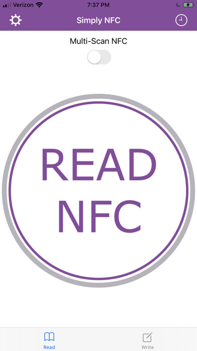 Emulate iPhone app Simply NFC - Tag Writer/Reader using MyAndroid Emulate iPhone app Simply NFC - Tag Writer/Reader using MyAndroid