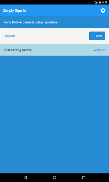 Emulate iPhone app Simply Sign In using MyAndroid