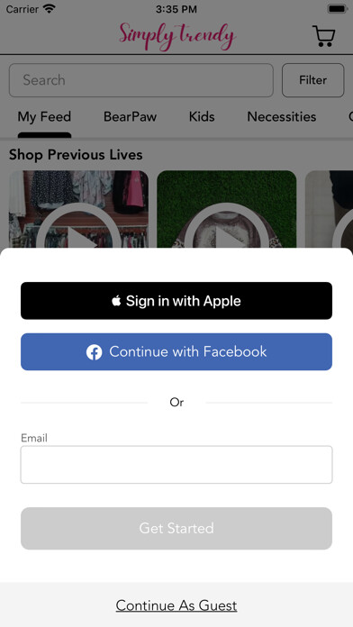 Emulate iPhone app Simply Trendy Boutique using MyAndroid Emulate iPhone app Simply Trendy Boutique using MyAndroid