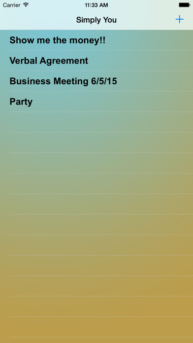 Emulate iPhone app Simply You - A Simplistic Voice Memo Recorder using MyAndroid Emulate iPhone app Simply You - A Simplistic Voice Memo Recorder using MyAndroid