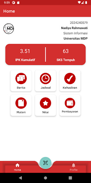 Run android online APK Simponi Universitas MDP from MyAndroid or emulate Simponi Universitas MDP using MyAndroid