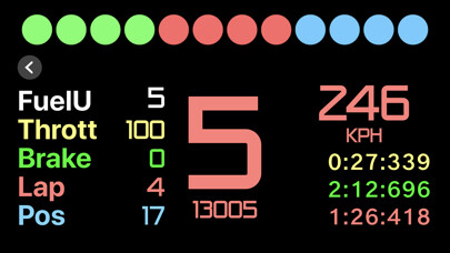 Emulate iPhone app Sim Racing Dash for F12021 using MyAndroid