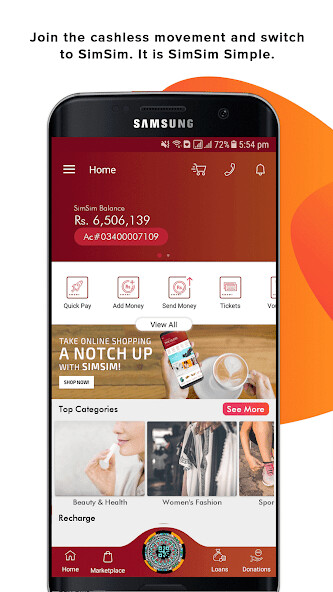Run android online APK SimSim Pakistan from MyAndroid or emulate SimSim Pakistan using MyAndroid