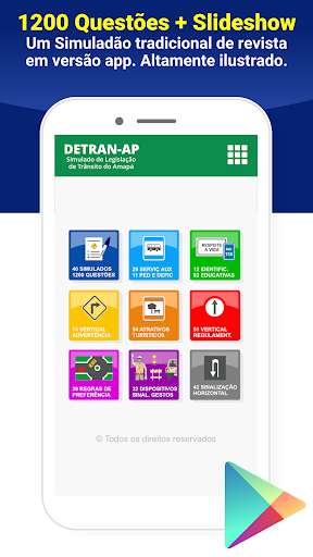 Run android online APK Simulado Detran AP CNH 2022 from MyAndroid or emulate Simulado Detran AP CNH 2022 using MyAndroid