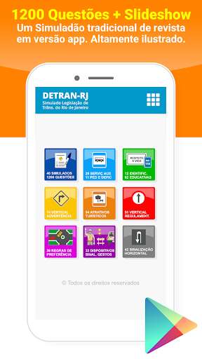 Run android online APK Simulado Detran RJ CNH 2022 from MyAndroid or emulate Simulado Detran RJ CNH 2022 using MyAndroid
