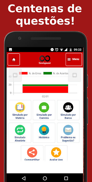 Run android online APK Simulados Concursos EsFCEx from MyAndroid or emulate Simulados Concursos EsFCEx using MyAndroid