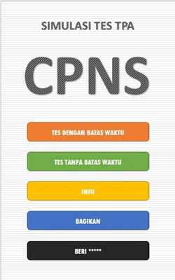 Emulate Android APK Simulasi TPA CAT BKN Emulate Android APK Simulasi TPA CAT BKN
