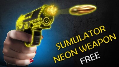 Emulate iPhone app Simulator Neon Weapon Free using MyAndroid