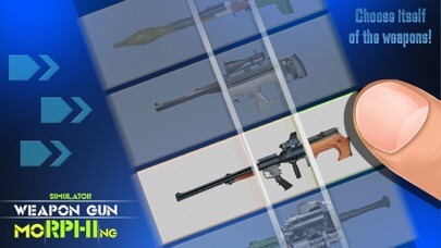 Emulate iPhone app Simulator Weapon Gun Morphing using MyAndroid