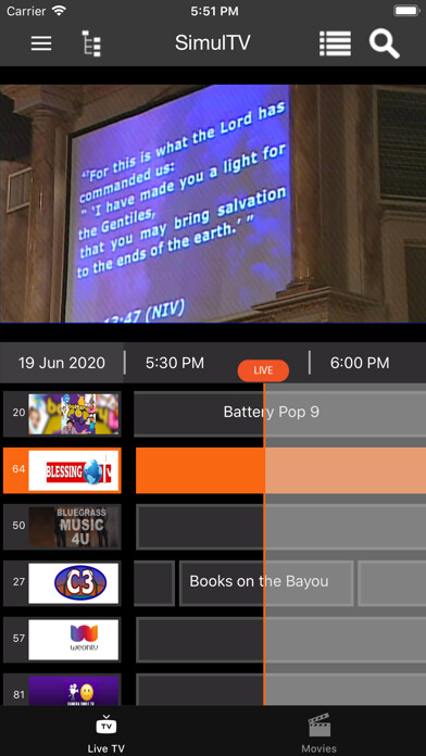 Emulate iPhone app SimulTV App using MyAndroid