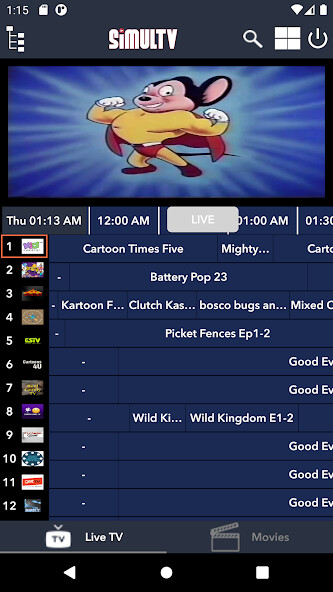Run android online APK SimulTV from MyAndroid or emulate SimulTV using MyAndroid