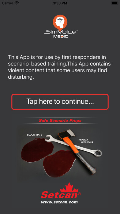 Emulate iPhone app SimVoice Medic using MyAndroid Emulate iPhone app SimVoice Medic using MyAndroid