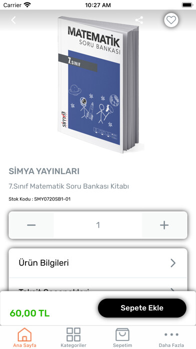 Emulate iPhone app Simya Store using MyAndroid