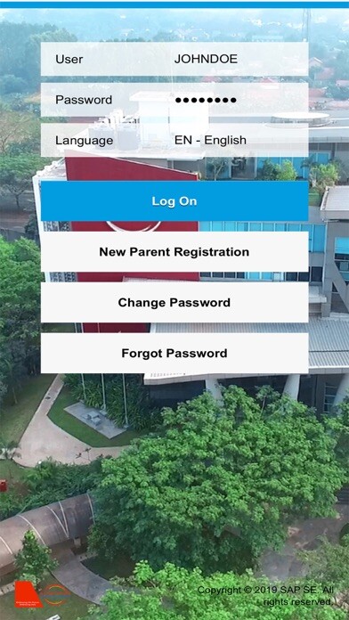 Emulate iPhone app Sinarmas World Academy using MyAndroid