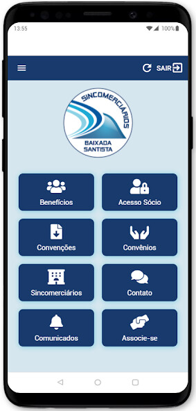 Run android online APK SINCOMERCIÁRIOS SANTOS from MyAndroid or emulate SINCOMERCIÁRIOS SANTOS using MyAndroid