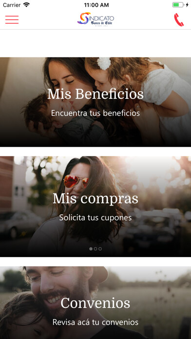 Emulate iPhone app Sindicato Banco de Chile using MyAndroid