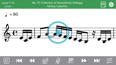 Emulate iPhone app Singalong Solfège using MyAndroid