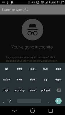 Emulate Android APK Singapore Keyboard