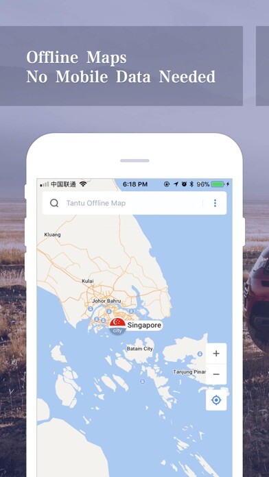 Emulate iPhone app Singapore Offline Navigation using MyAndroid
