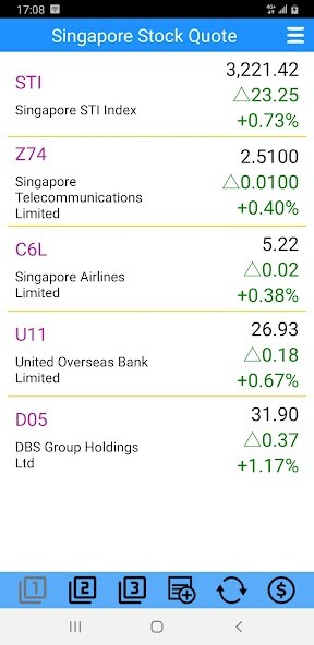 Run android online APK Singapore Stock Quote from MyAndroid or emulate Singapore Stock Quote using MyAndroid
