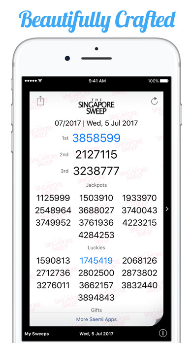 Emulate iPhone app Singapore Sweep Results using MyAndroid Emulate iPhone app Singapore Sweep Results using MyAndroid