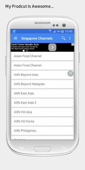 Emulate Android APK Singapore TV sat info Emulate Android APK Singapore TV sat info