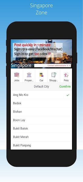 Emulate iPhone app Singapore Zone using MyAndroid