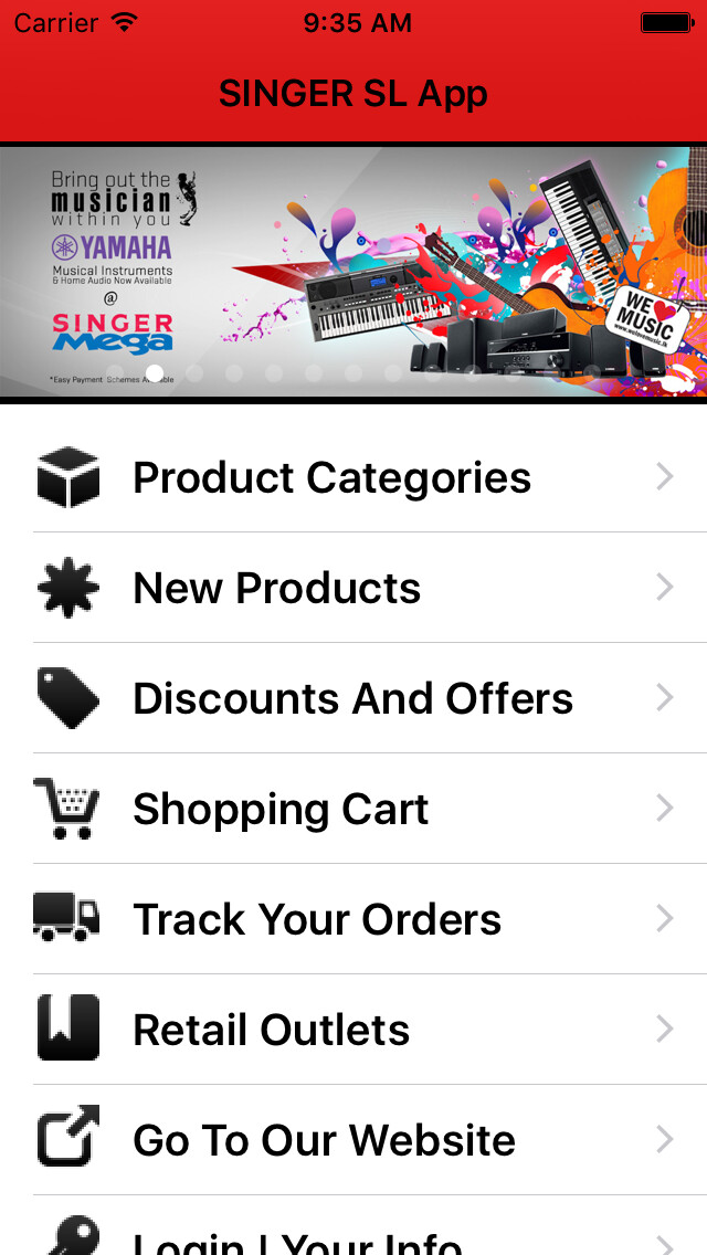 Emulate iPhone app SINGER SL using MyAndroid