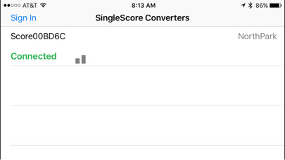 Emulate iPhone app SingleScore Central using MyAndroid