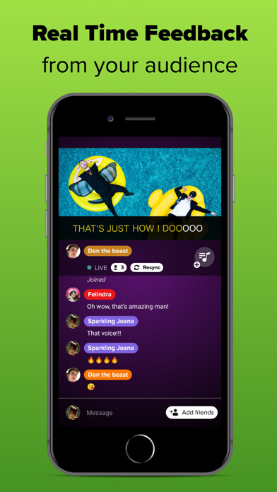 Emulate iPhone app Singly Karaoke using MyAndroid