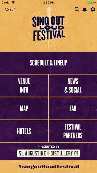 Emulate iPhone app Sing Out Loud Festival App using MyAndroid Emulate iPhone app Sing Out Loud Festival App using MyAndroid