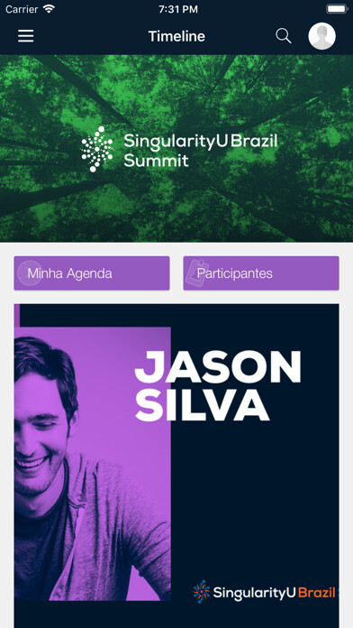 Emulate iPhone app SingularityU Brazil Summit 19 using MyAndroid