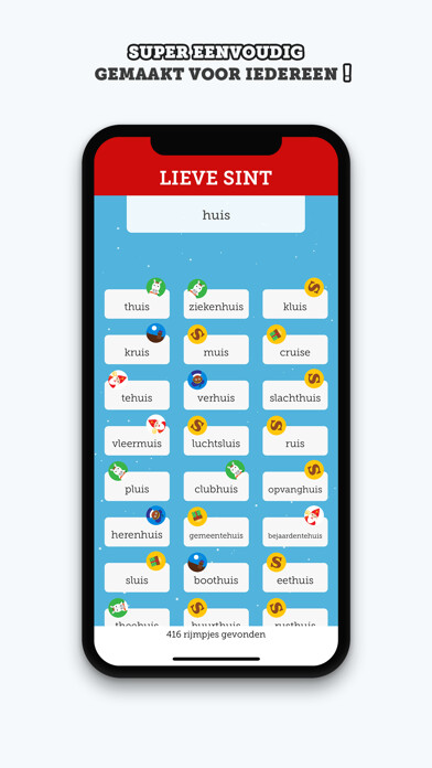 Emulate iPhone app Sint - Rijmen & Gedichten! using MyAndroid Emulate iPhone app Sint - Rijmen & Gedichten! using MyAndroid