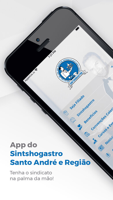 Emulate iPhone app Sintshogastro Santo André using MyAndroid Emulate iPhone app Sintshogastro Santo André using MyAndroid
