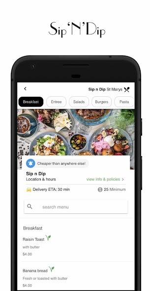 Run android online APK Sip N Dip St Marys Online Ordering from MyAndroid or emulate Sip N Dip St Marys Online Ordering using MyAndroid